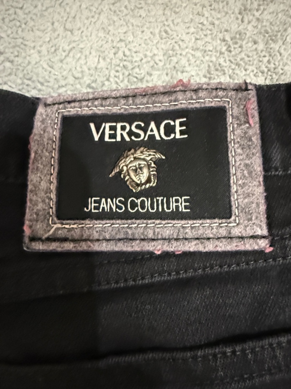 Versace Black Straight Leg Jeans - Picture 2 of 10